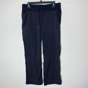 Lululemon Athletica Dance Studio Pants Black Unlined Wide Leg Pants 10